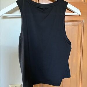 Black Crop Workout Shirt